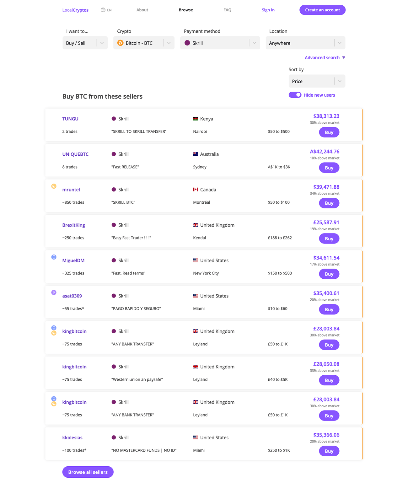 3 Best Places to Buy Bitcoin & Crypto with Skrill