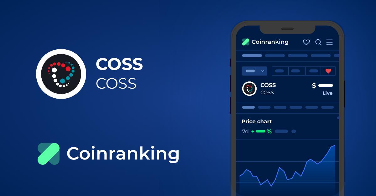 COSS trade volume and market listings | CoinMarketCap