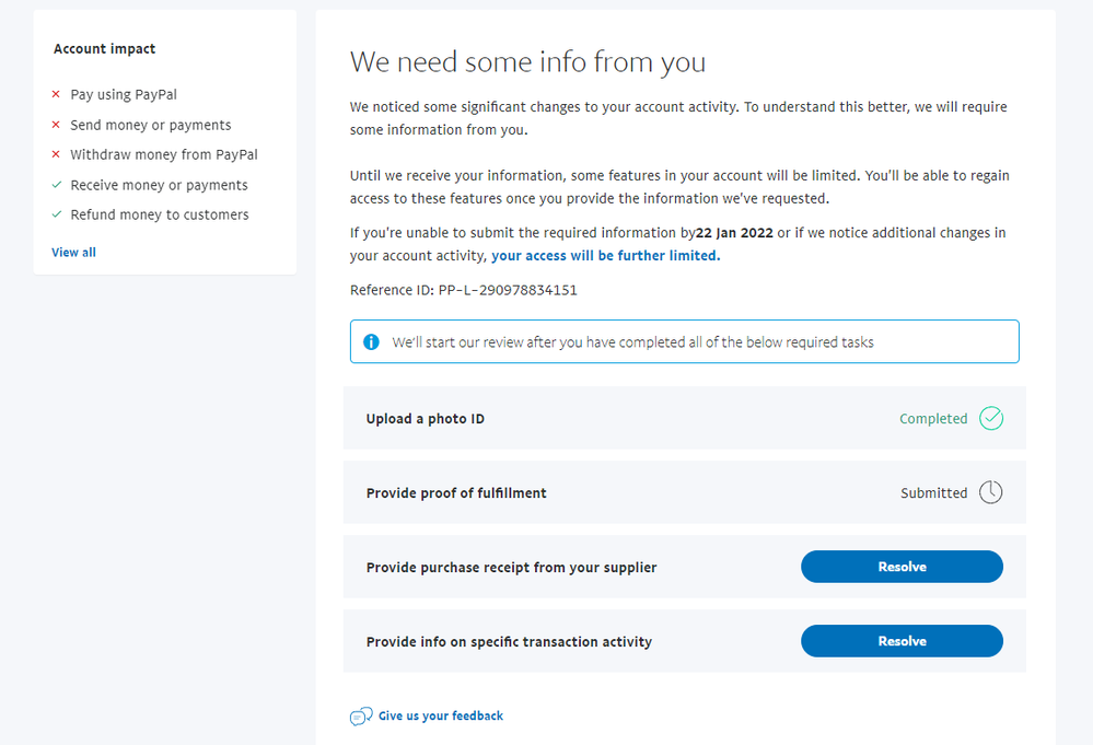 PayPal phishing - has your account been temporarily limited?