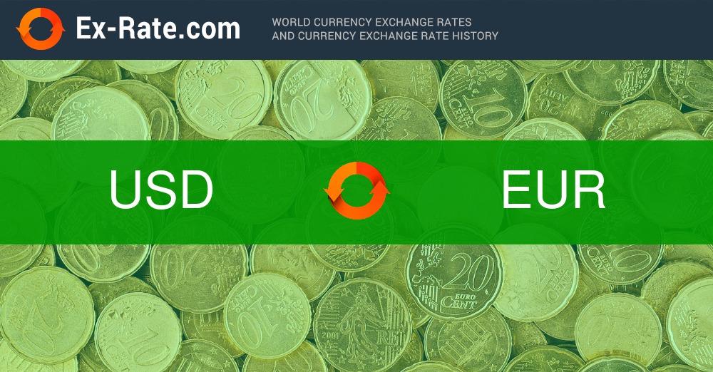 Exchange Rate US Dollar to Euro (Currency Calculator) - X-Rates