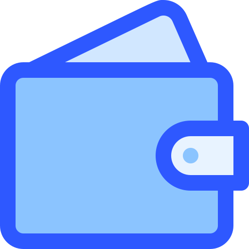 Blue wallet icon - Free blue wallet icons