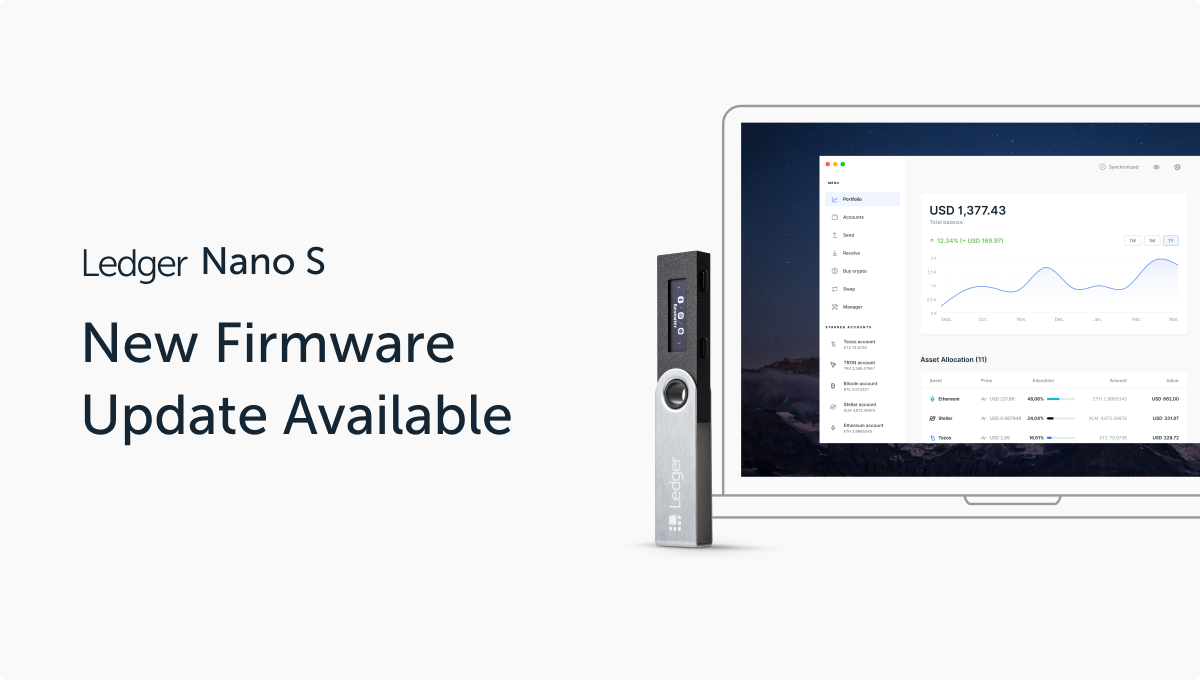 New Firmware Version Available for Ledger Nano S | Ledger