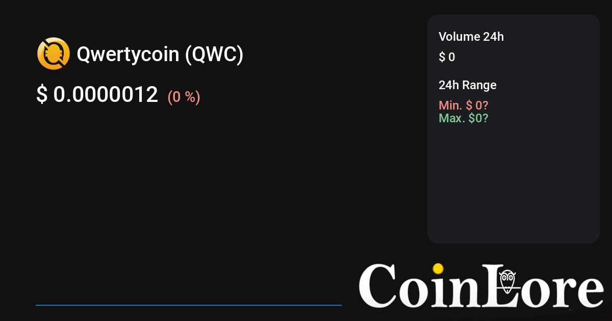 Qwertycoin USD (QWC-USD) price, value, news & history – Yahoo Finance