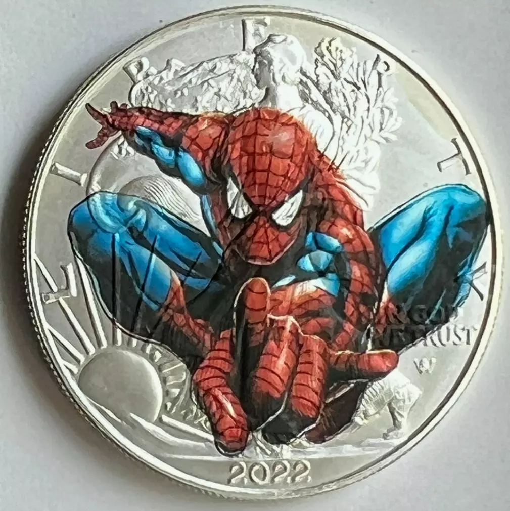 SPIDER-MAN MARVEL SERIES 1 oz Silver Coin Original Spiderman Pouch | Gold & Silver Canada