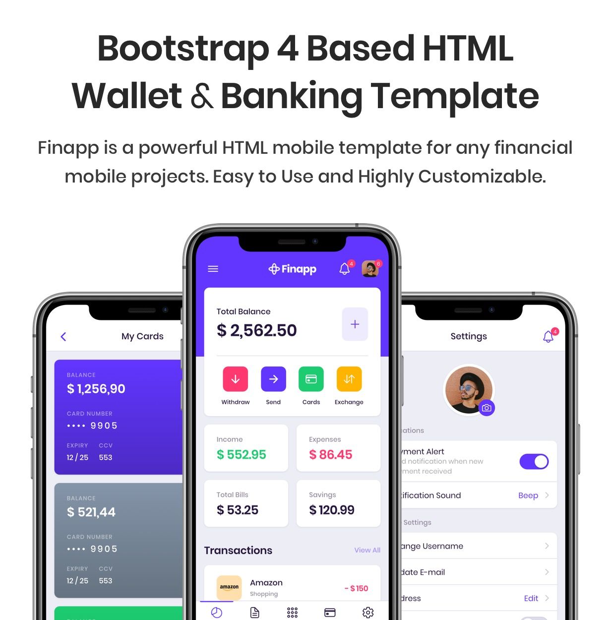 GitHub - themefisher/wallet-bootstrap: Wallet is a Bootstrap business template.