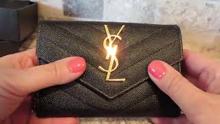 YSL - SMOOTH LEATHER SULPICE SMALL MONOGRAM WALLET – bitcoinlove.fun AU