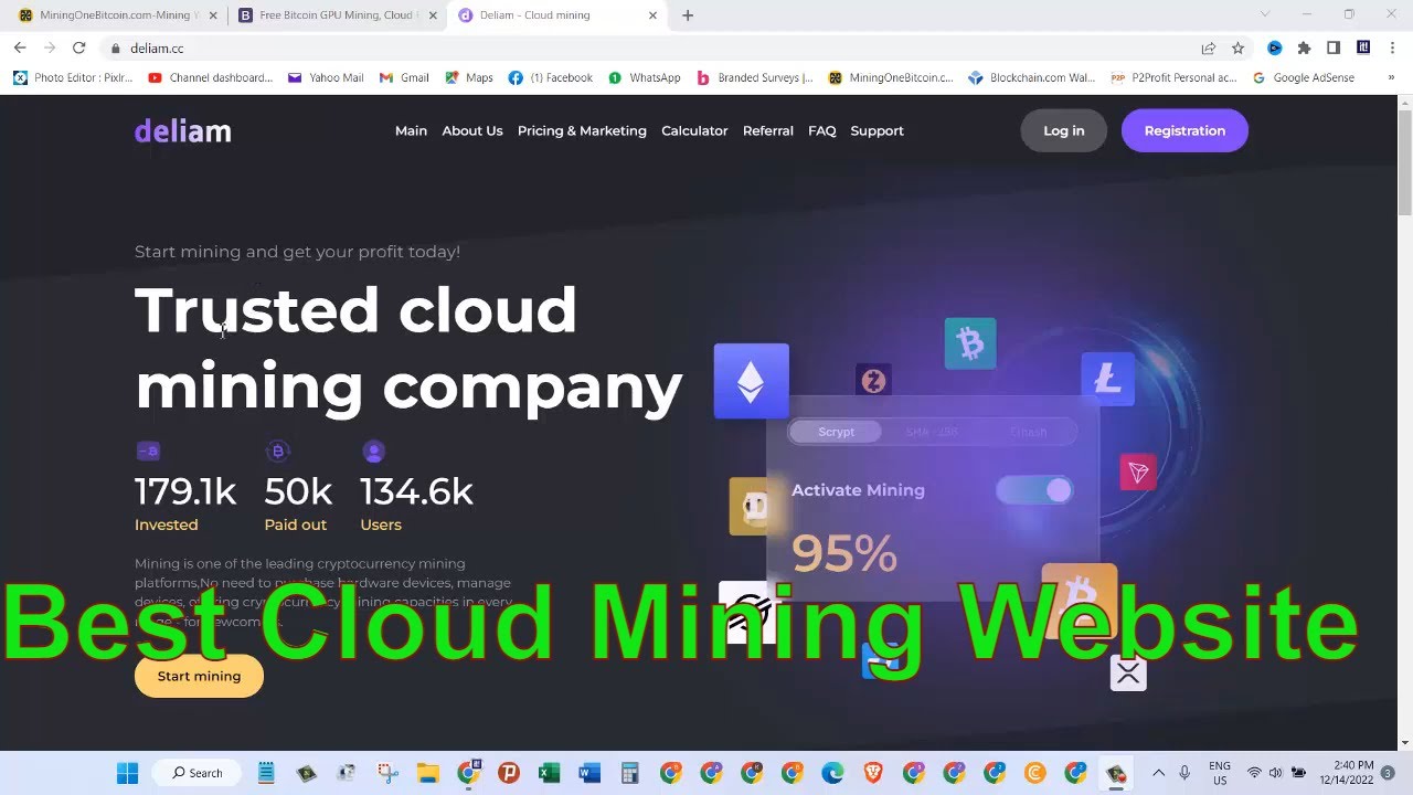 Legit % Free Bitcoin Cloud Mining Site | Sign Up Bonus 10$