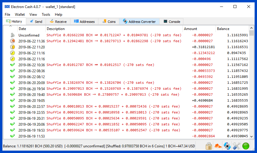 Cash address - Legacy address format conversion tool