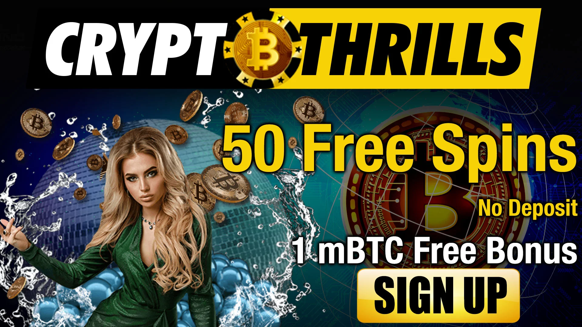 15 No Deposit Free Spins at Crypto Thrills Casino - VivaBonus