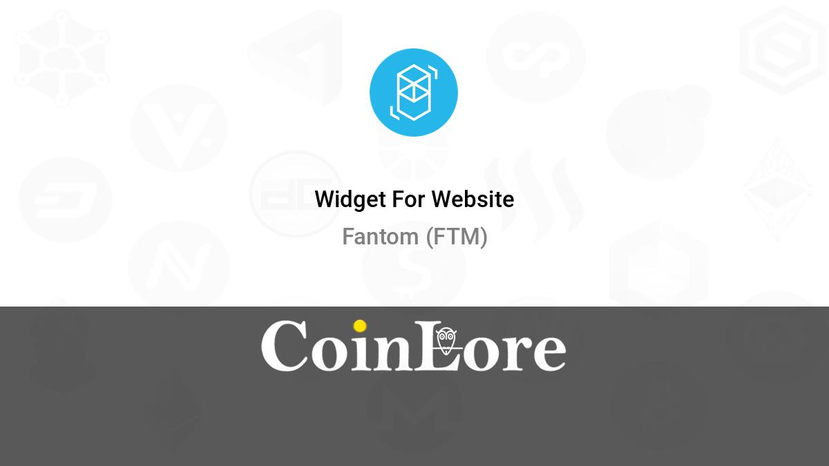 Fantom Price | FTM Price Today, Live Chart, USD converter, Market Capitalization | bitcoinlove.fun