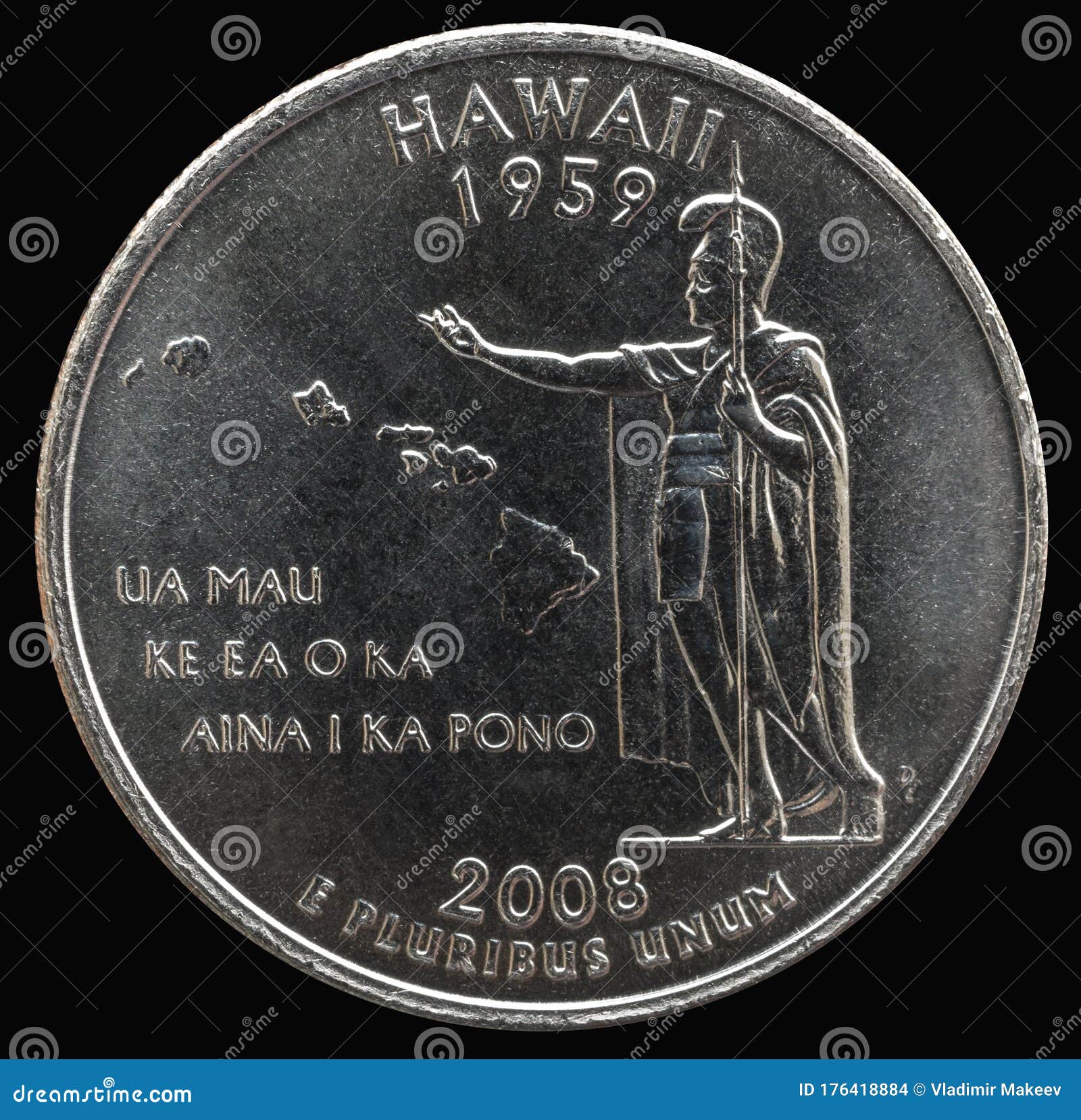 Coin United States Hawaii Quarter U.S. Mint Denver golden – bitcoinlove.fun