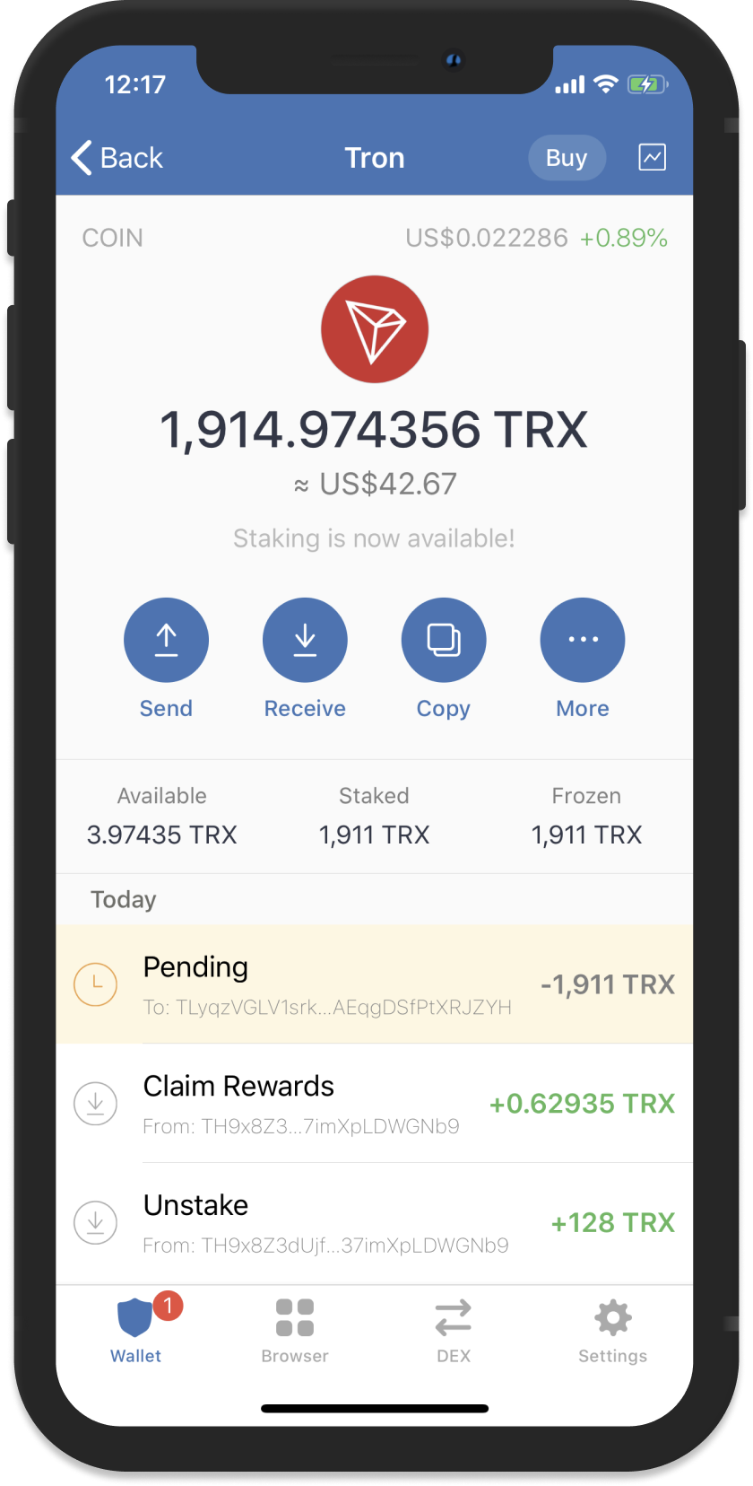 How to Stake TRON TRX and Earn Yield Using Trust Wallet | Trust