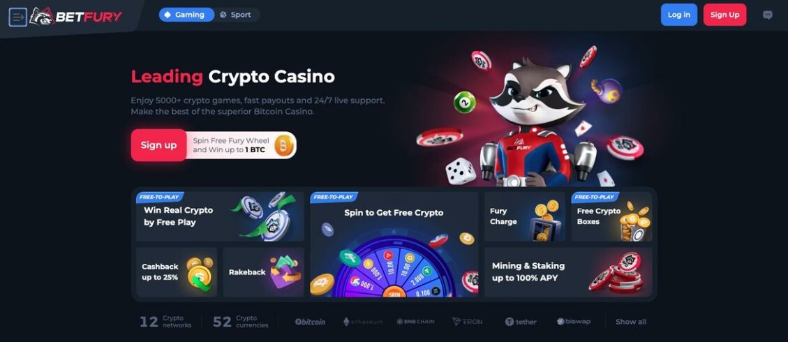 BetFury Review % Welcome Bonus & No Deposit Free Spins, Is it Legit?