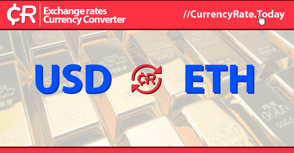 US-Dollar to Ethereum Conversion | USD to ETH Exchange Rate Calculator | Markets Insider