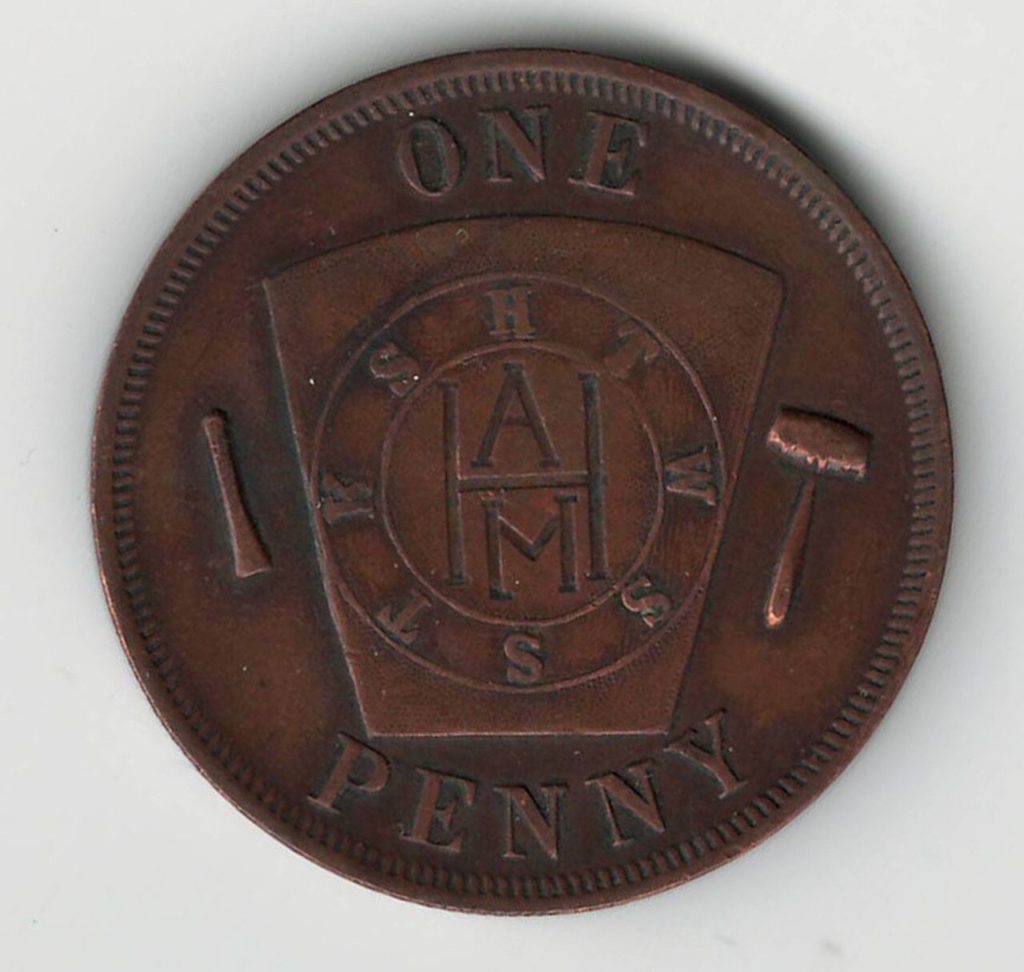 Masonic Penny: Columbus Ohio West Gate Chapter No. 6 - London Coin Centre Inc.