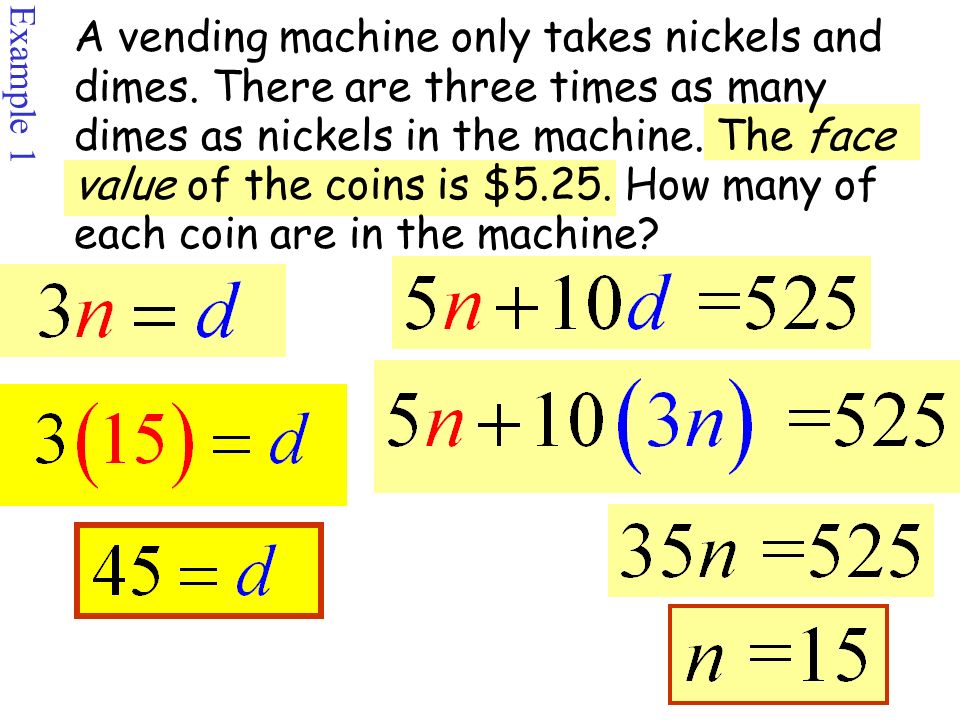 Coin Word Problems (video lessons, examples and solutions)