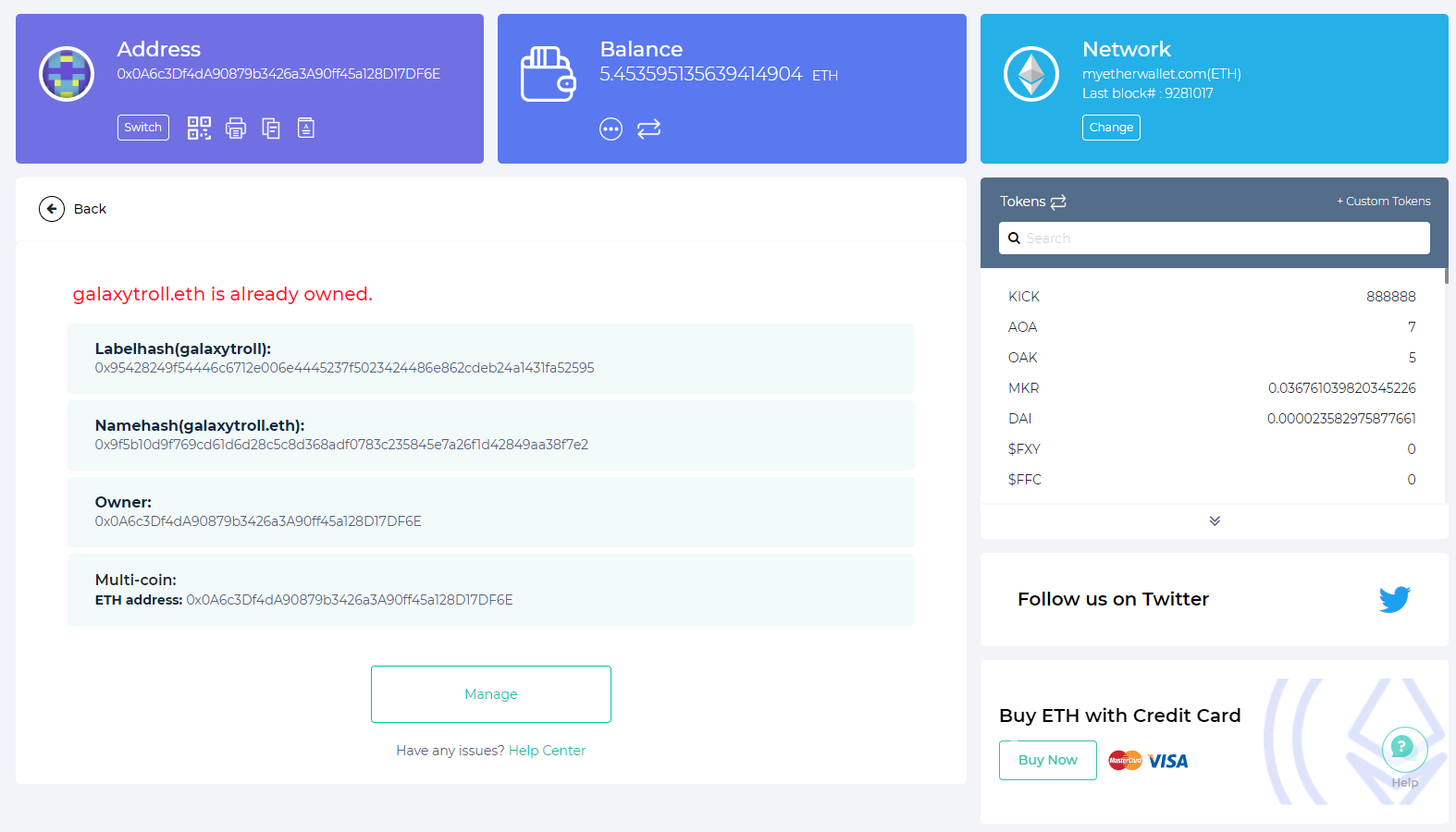 MEWwallet by MyEtherWallet