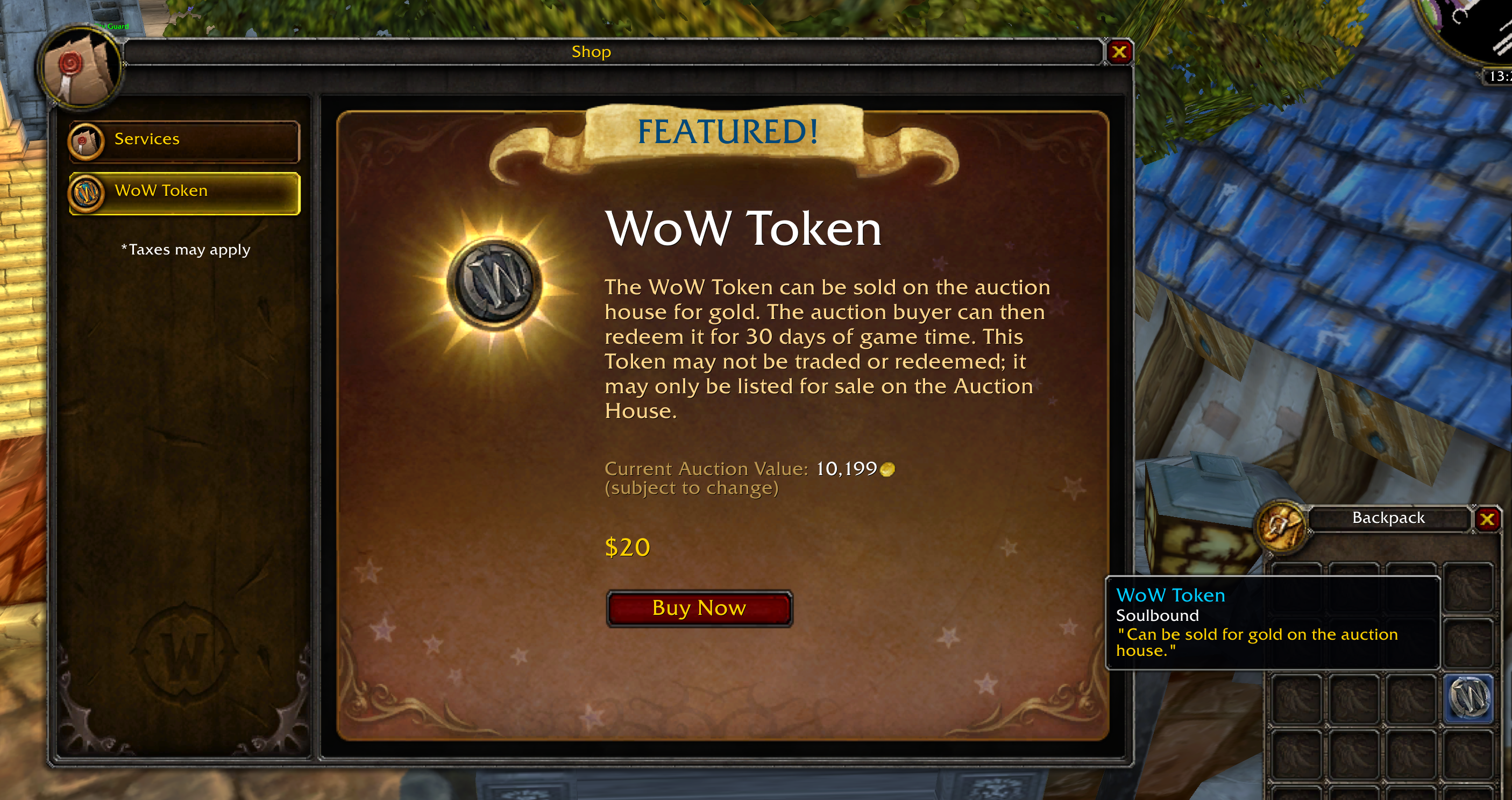 WoW! Thoughts! — on the WoW Token | Mash Those Buttons