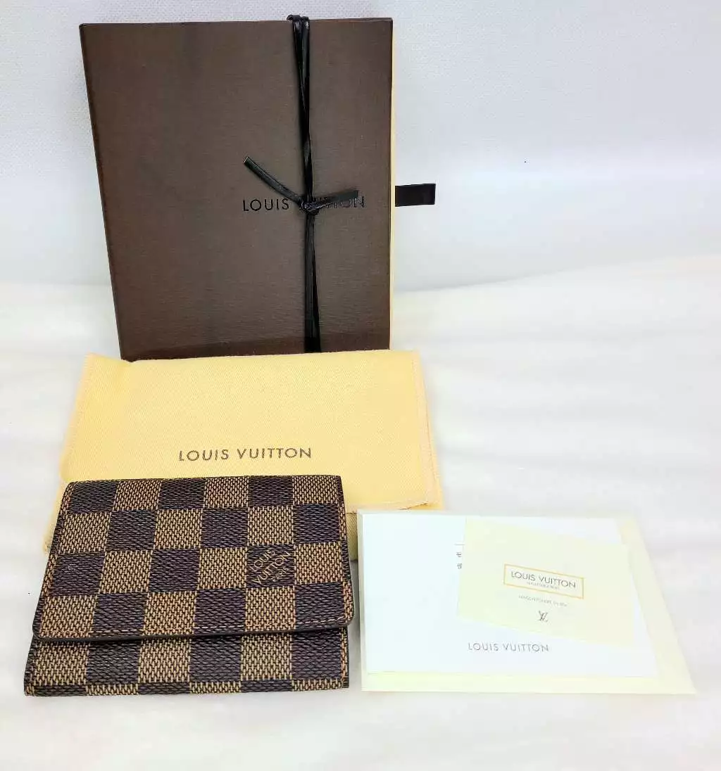 Louis Vuitton Bifold Wallet Damier Ebene Coated Canvas – Luxe Collective