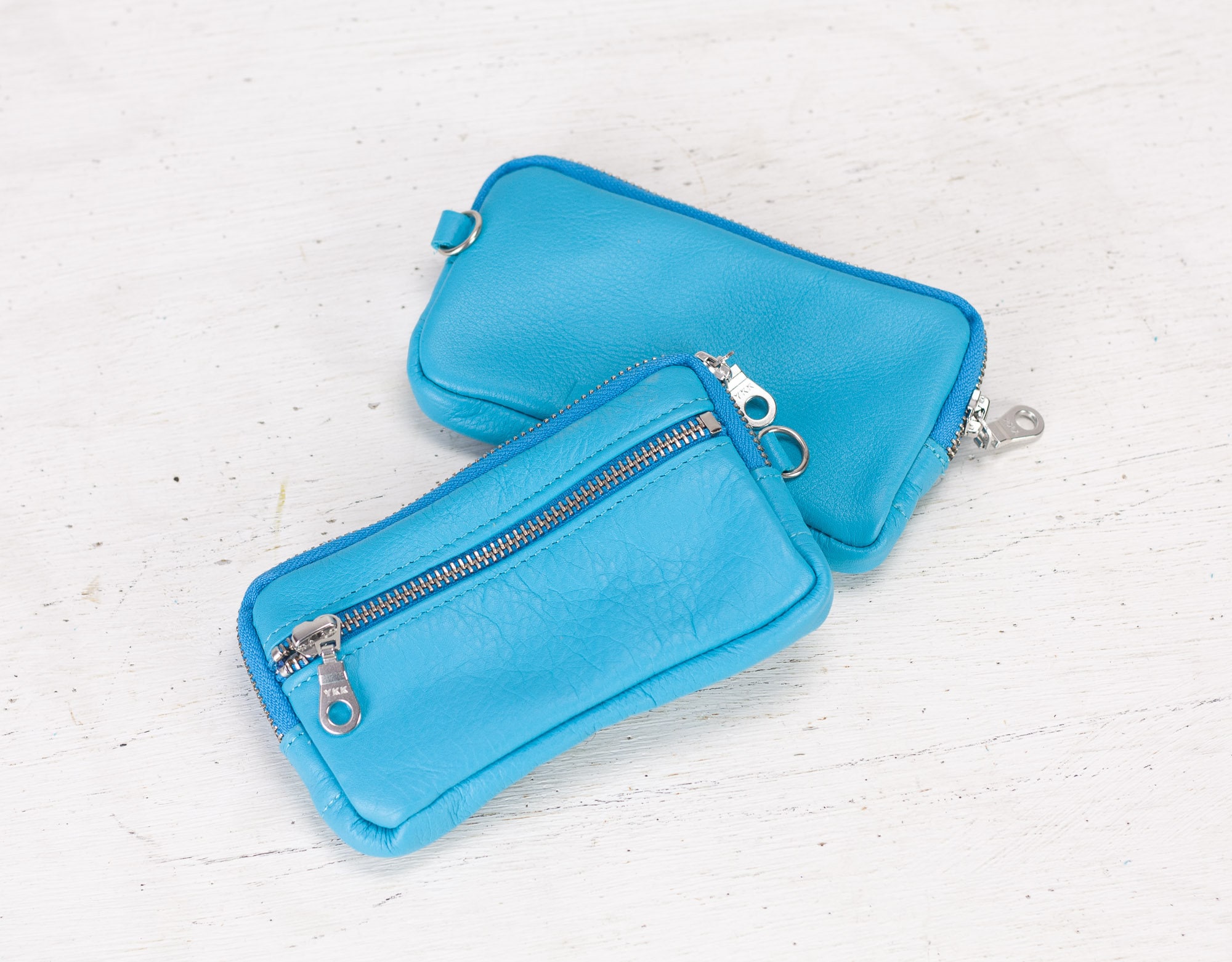 Light Blue Zip Around Short Wallet - CHARLES & KEITH IE