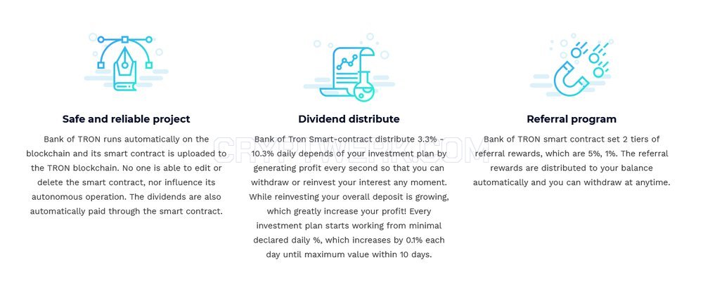 Tron Bank – Crypto bank and loan