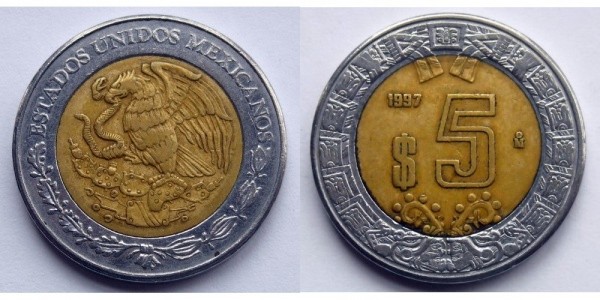 5 Pesos - Mexico – Numista