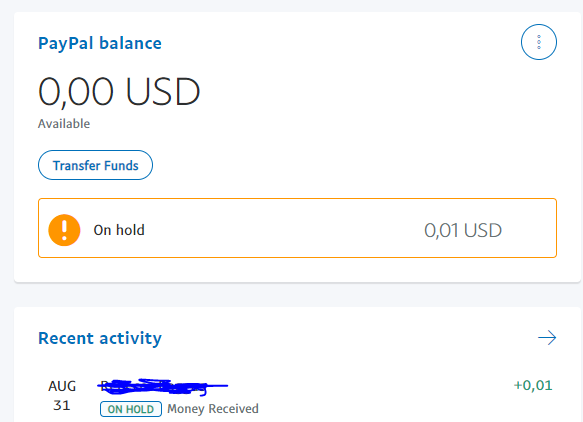 Why is the money I sent on hold? | PayPal GB