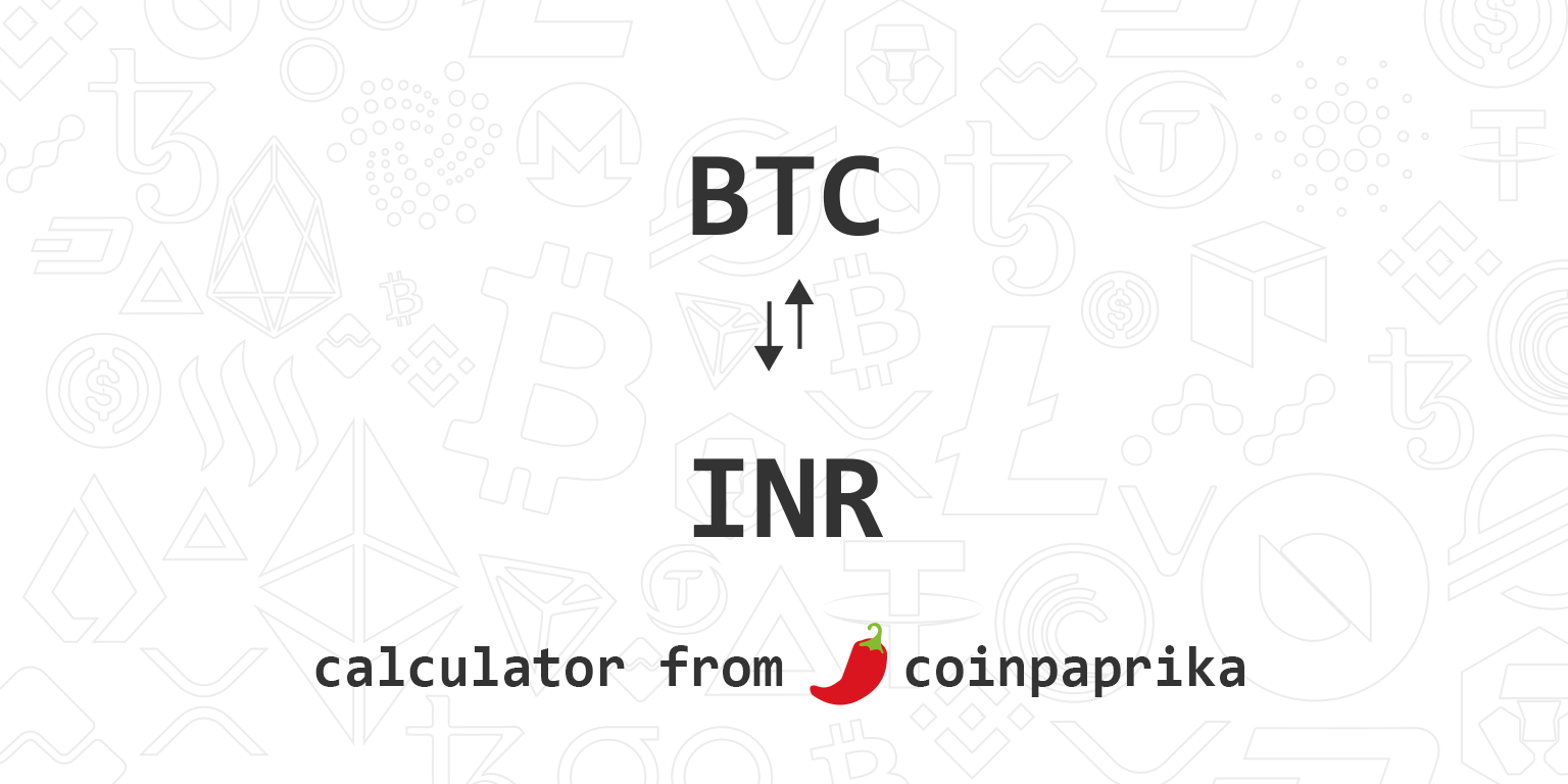 3 Bitcoin to Indian Rupee - Price BTC to INR