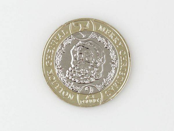 Isle of Man Father Christmas UNC £2 Coin in Capsule - CrawleyCoins