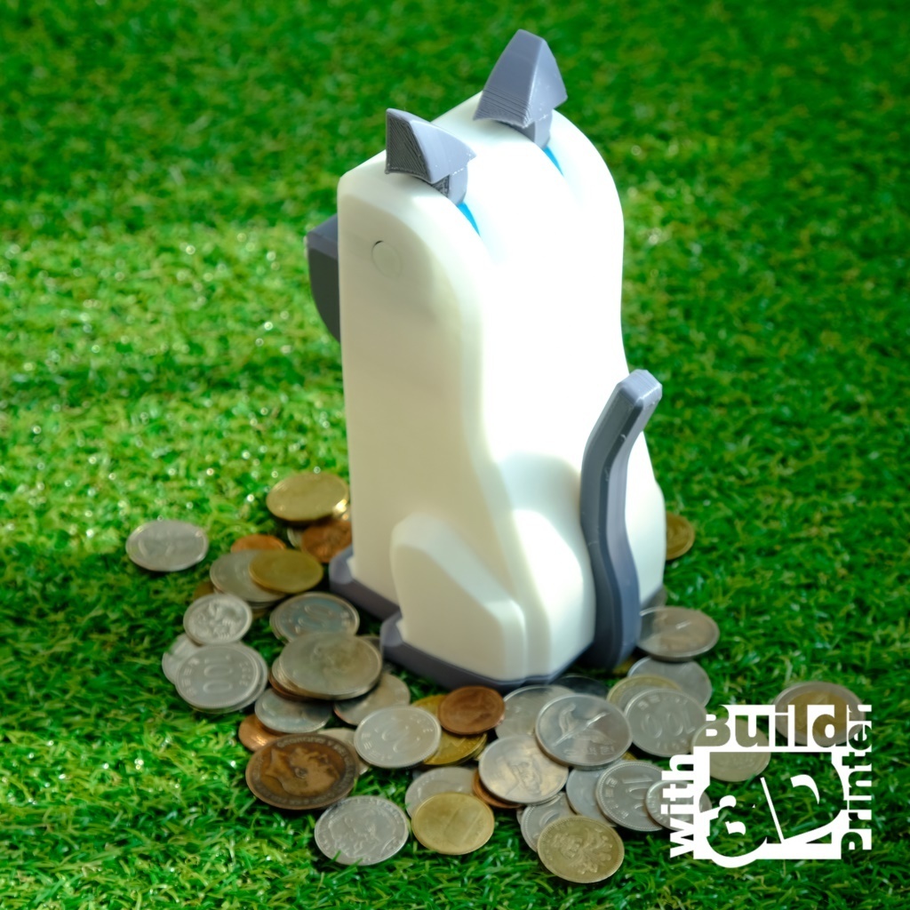 3D Printed Lucky Cat piggy bank plus annual surplus by kevin 3D Maker | Pinshape