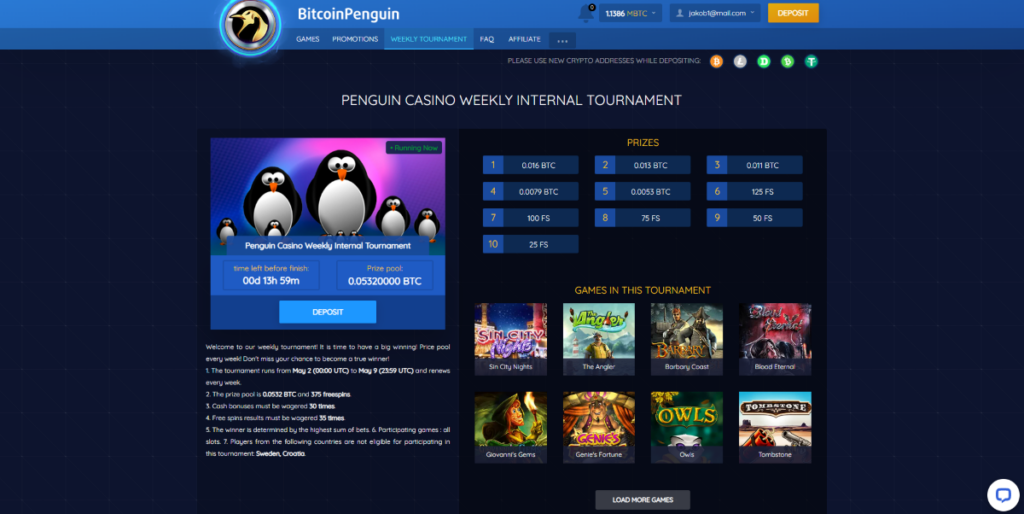 Bitcoin Penguin Casino No Deposit Bonus Codes For Free Spins - Rosé & Cashmere