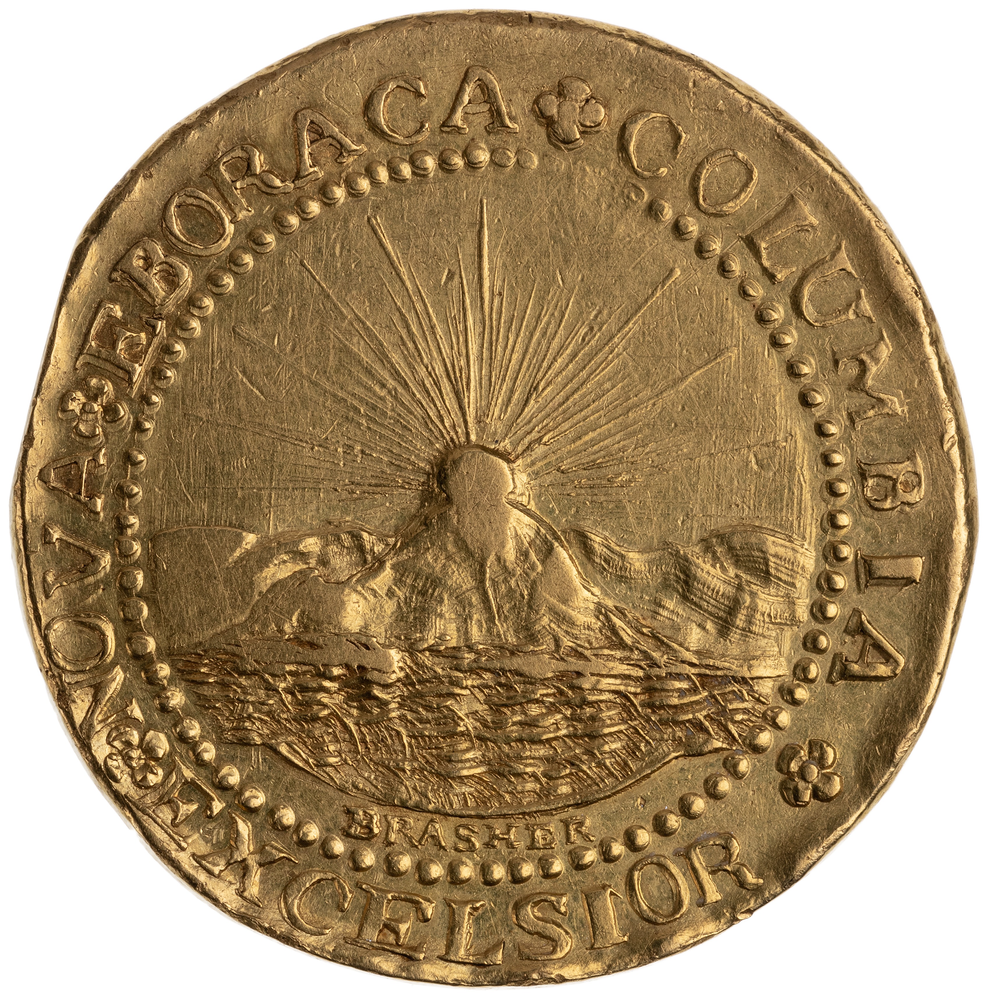 USA Brasher Doubloon (breast replica) () - Imitations - LastDodo