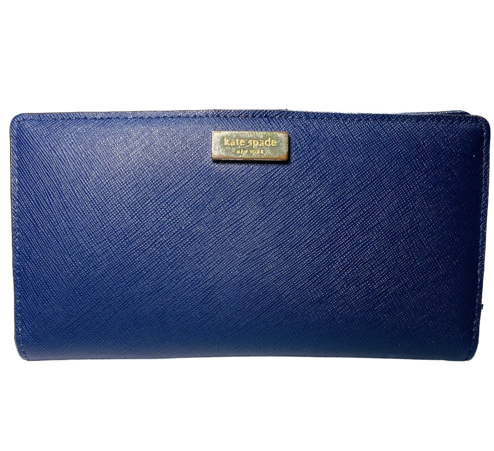 Leather Wallet- Navy Blue – Cambridge Shop