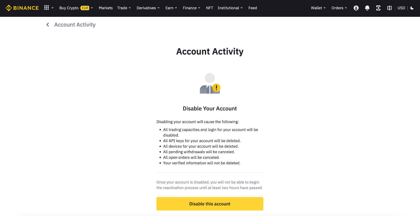 How to Close & Delete a Binance Account ()