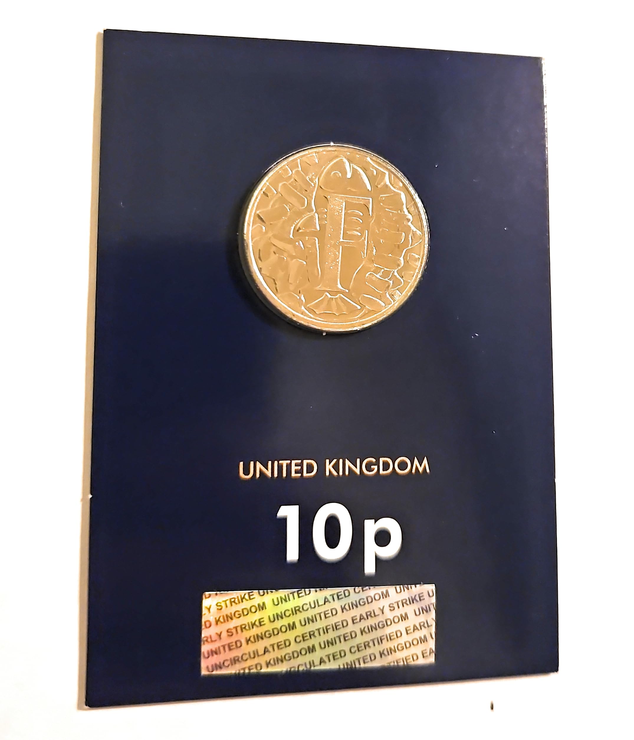 UK ‘F’ Fish and Chips Silver Proof 10p - CrawleyCoins