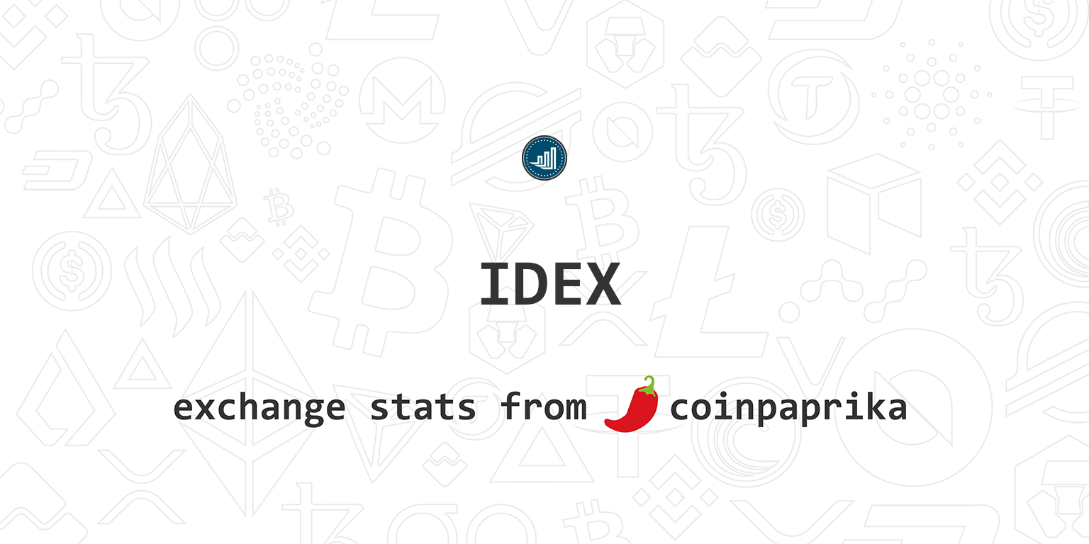 IDEX Token price now, Live IDEX price, marketcap, chart, and info | CoinCarp