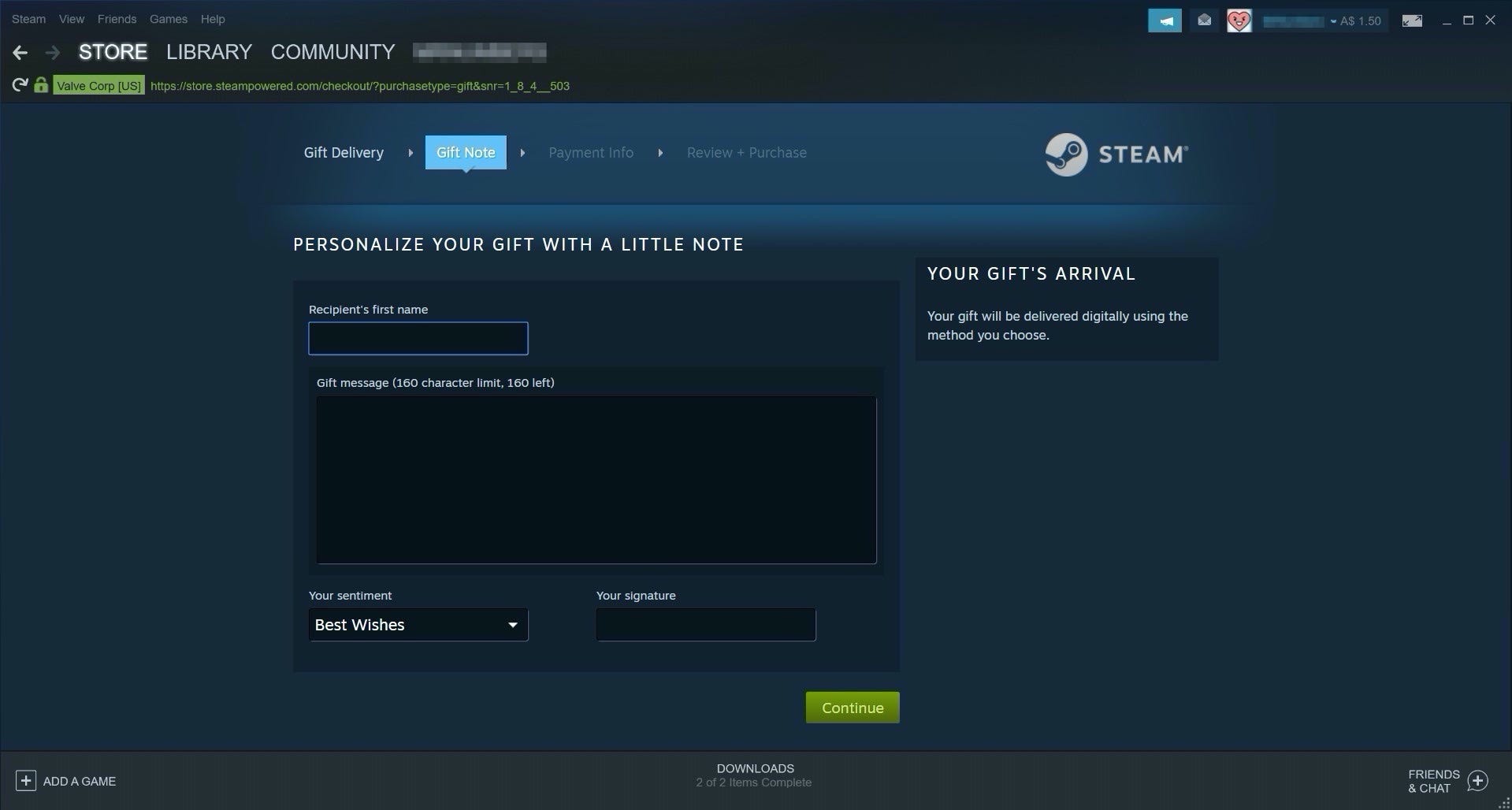 How to Gift Money on Steam