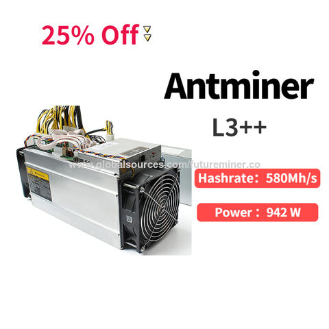 Bitmain Antminer L3++ Profitability Asic Miner Hashrate Mh/s - MINETHEASIC