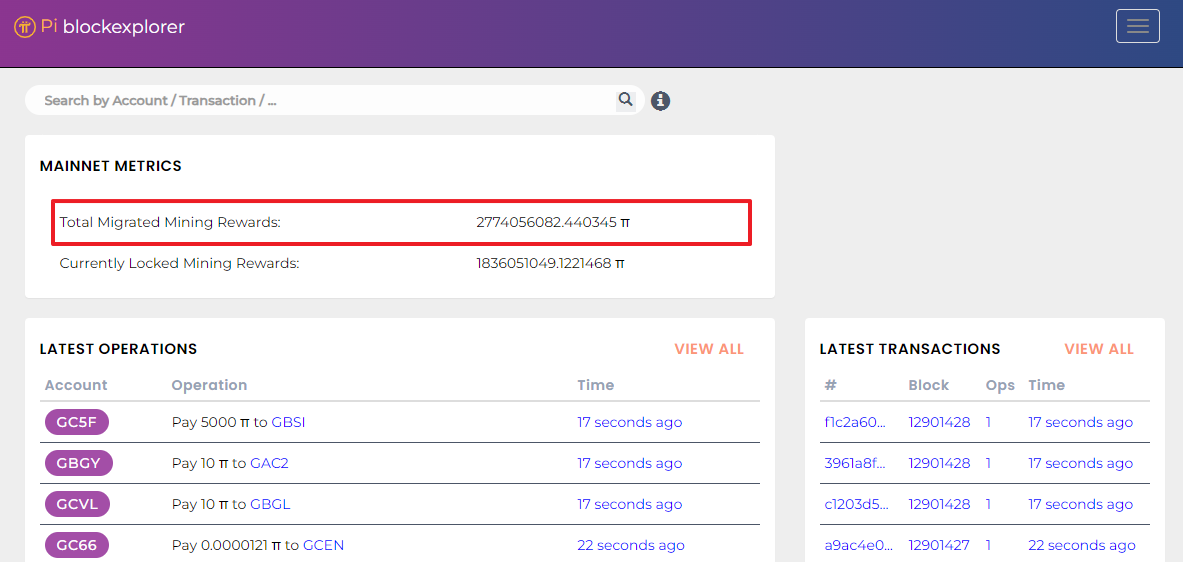 Pi Address Explorer