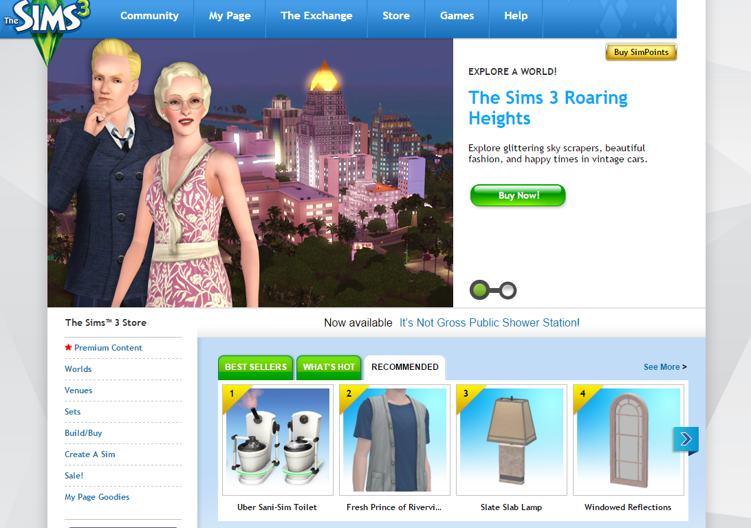 The Sims 3 Store: Simpoint/World Purchases To Process Through Origin Going Forward | SimsVIP