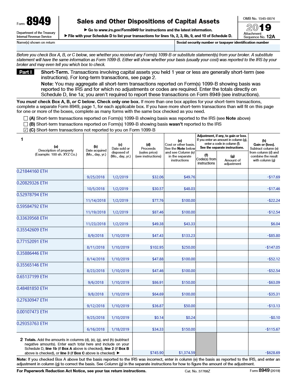 Need To Report Cryptocurrency On Your Taxes? Here's How To Use Form To Do It | Bankrate