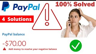 What should I do if my balance is negative? | PayPal FR