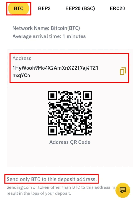 How to find your crypto account address