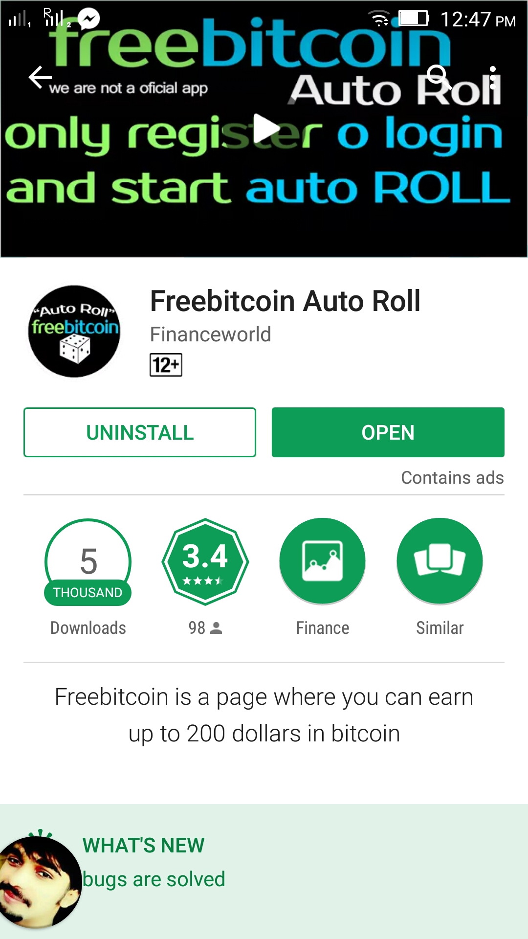 Freebitcoin Auto Roll