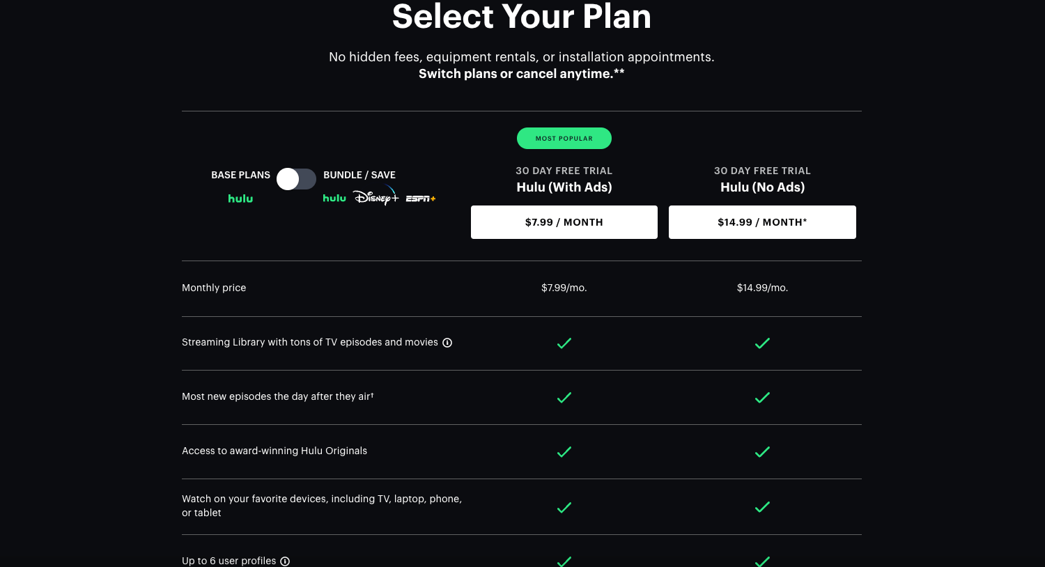 How Much Does Hulu Cost in ? Plans, Pricing, Channels, and More | TV Guide - TV Guide