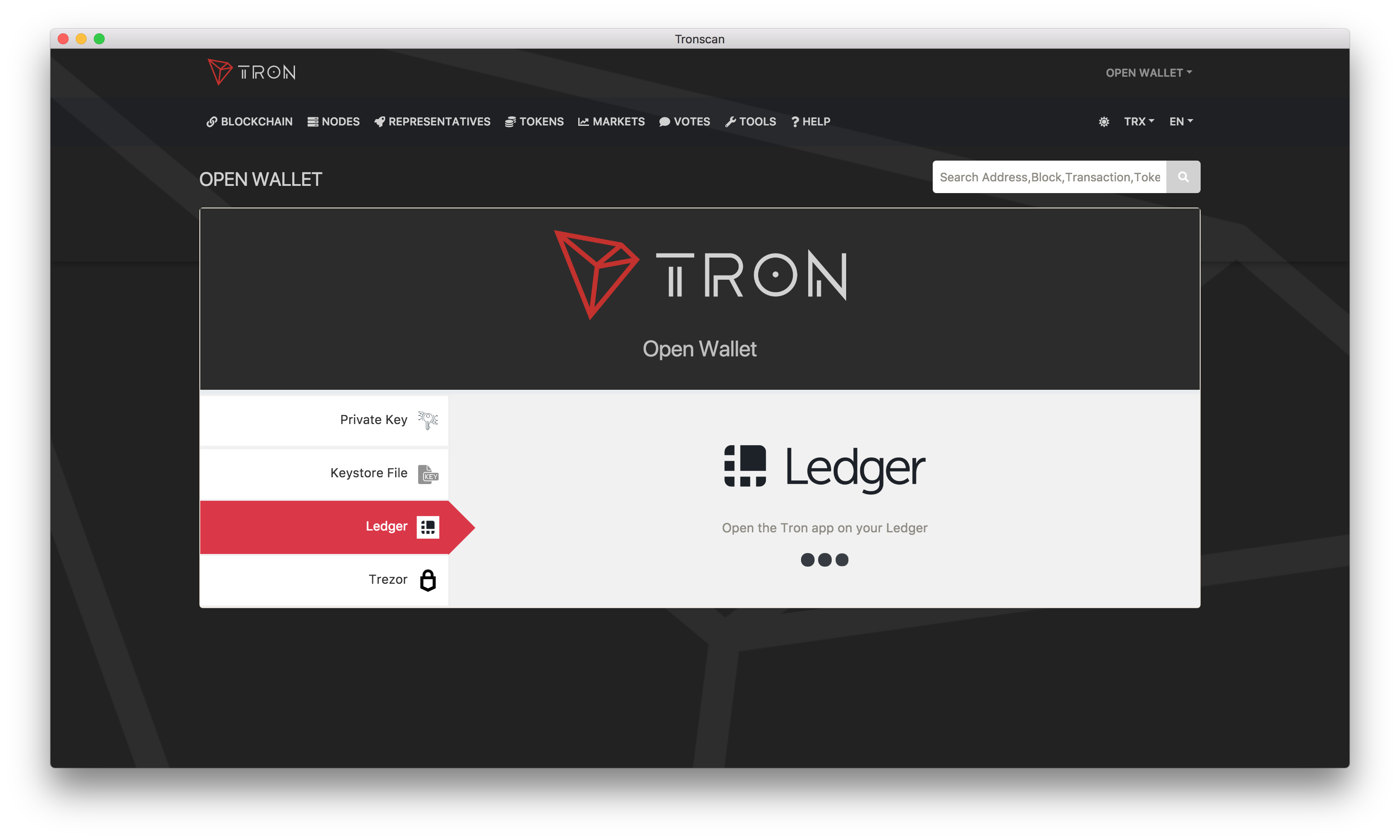 Problems with Tronscan/Ledger · Issue # · tronscan/tronscan-frontend · GitHub