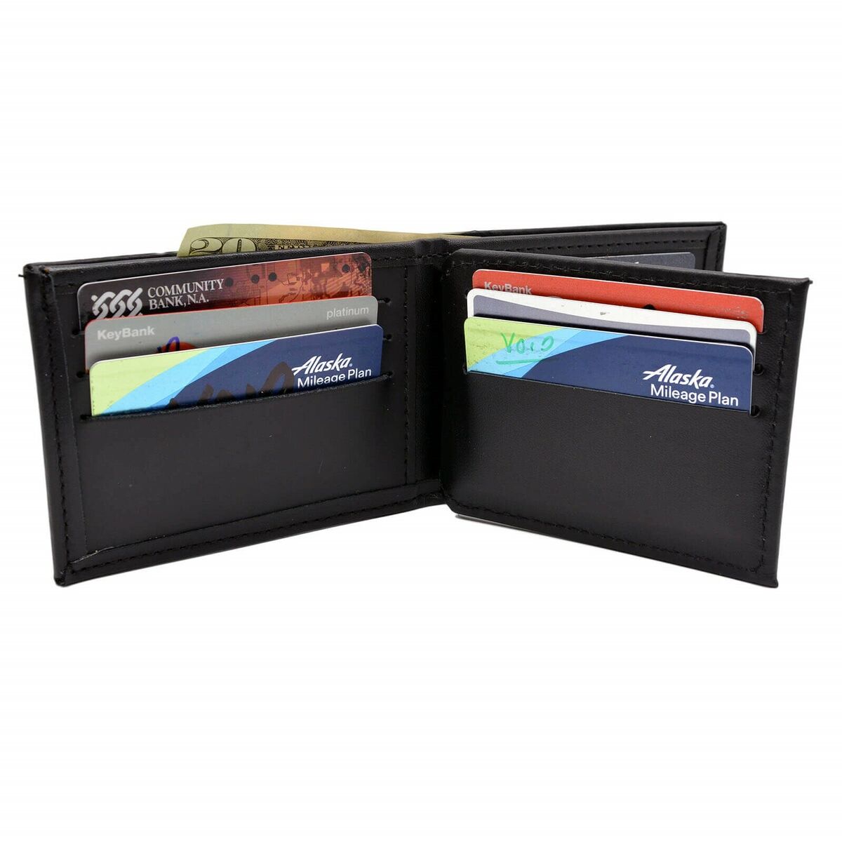 Pad Style Bi-Fold Hidden Badge Wallet - Blackinton BiFold Wallet