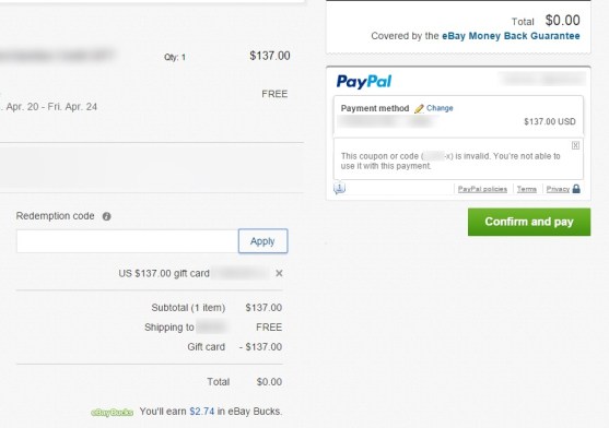 How to Redeem an eBay Gift Card to Pay for an Item