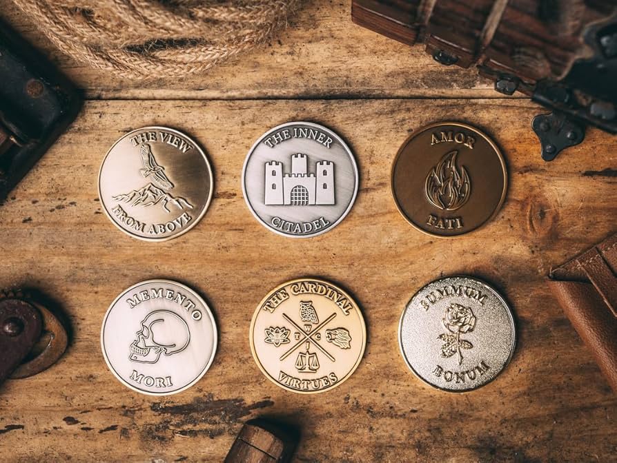 Memento Mori Iron Coin | Memento Vivere Coin | Evolve Journey