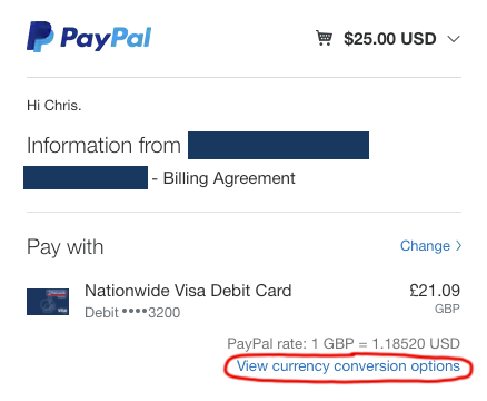 PayPal Consumer Fees | PayPal VG